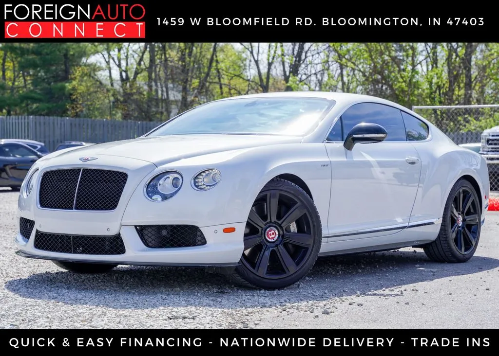 Black 2015 Bentley Continental GT V8 S for sale in Bloomington, IN