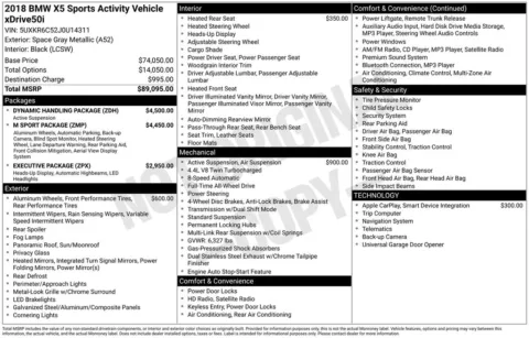 Photos of 2018 BMW X5 xDrive50i for sale in Bloomington, IN at Foreign Auto Connect