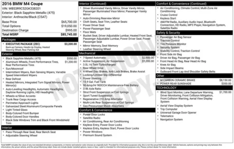 Photos of 2016 BMW M4 for sale in Bloomington, IN at Foreign Auto Connect