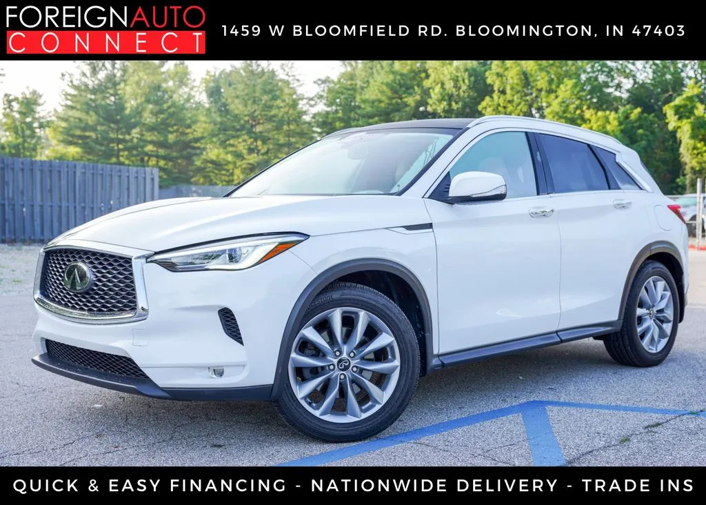White 2020 INFINITI QX50 LUXE for sale in Bloomington, IN