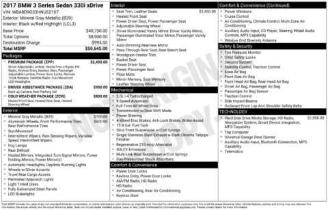 Photos of 2017 BMW 3 Series 330i xDrive for sale in Bloomington, IN at Foreign Auto Connect