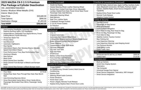 Photos of 2025 Mazda CX-5 2.5 S Premium Plus Package for sale in Bloomington, IN at Foreign Auto Connect