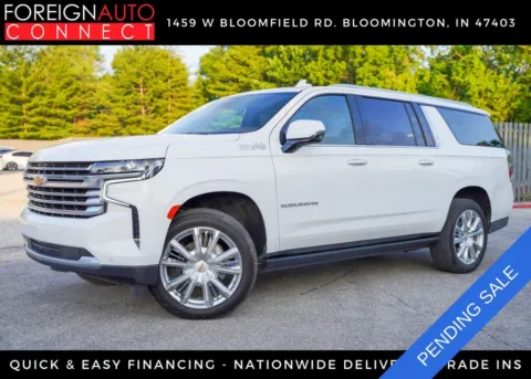 White 2021 Chevrolet Suburban High Country for sale in Bloomington, IN