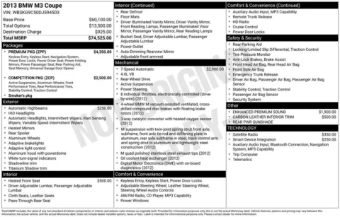 Photos of 2013 BMW M3 for sale in Bloomington, IN at Foreign Auto Connect