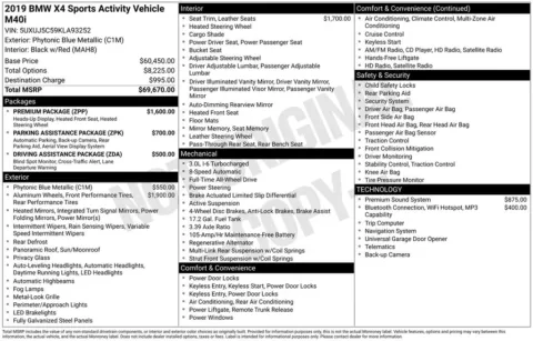 Photos of 2019 BMW X4 M40i for sale in Bloomington, IN at Foreign Auto Connect