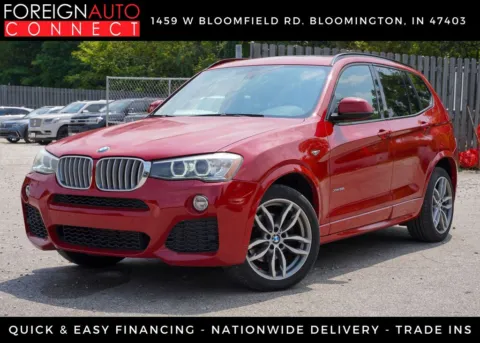 Red 2017 BMW X3 xDrive35i for sale in Bloomington, IN