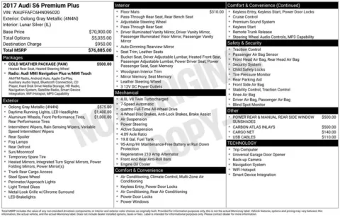 Photos of 2017 Audi S6 4.0T Premium Plus for sale in Bloomington, IN at Foreign Auto Connect