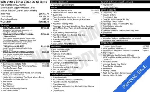 Photos of 2020 BMW 3 Series M340i xDrive for sale in Bloomington, IN at Foreign Auto Connect