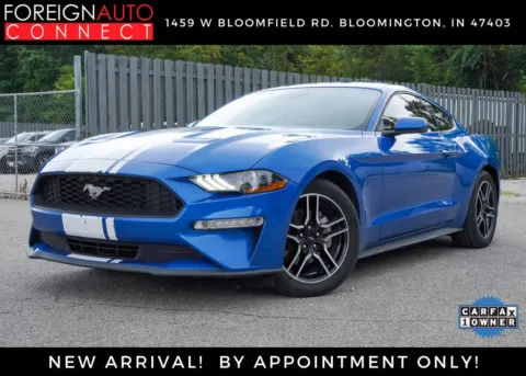 Blue 2021 Ford Mustang EcoBoost Premium for sale in Bloomington, IN