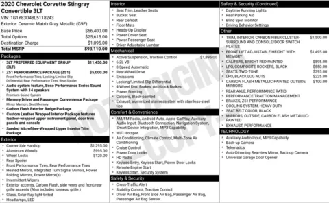 Photos of 2020 Chevrolet Corvette Stingray for sale in Bloomington, IN at Foreign Auto Connect