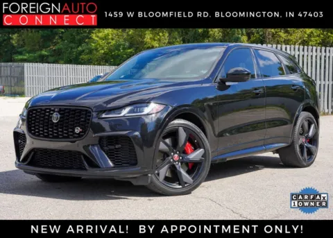 Black 2022 Jaguar F-PACE SVR for sale in Bloomington, IN
