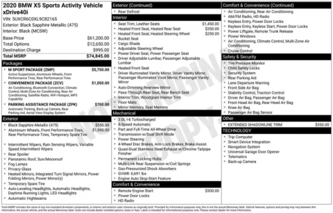 Photos of 2020 BMW X5 xDrive40i for sale in Bloomington, IN at Foreign Auto Connect