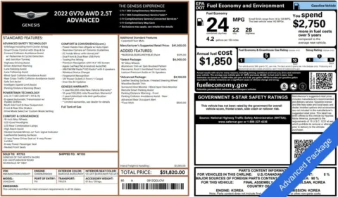Photos of 2022 Genesis GV70 2.5T for sale in Bloomington, IN at Foreign Auto Connect