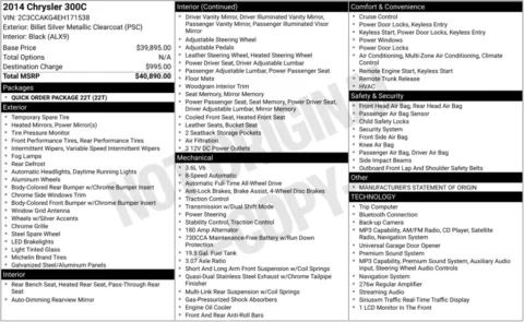 Photos of 2014 Chrysler 300 C for sale in Bloomington, IN at Foreign Auto Connect