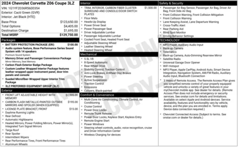 Photos of 2024 Chevrolet Corvette Z06 for sale in Bloomington, IN at Foreign Auto Connect
