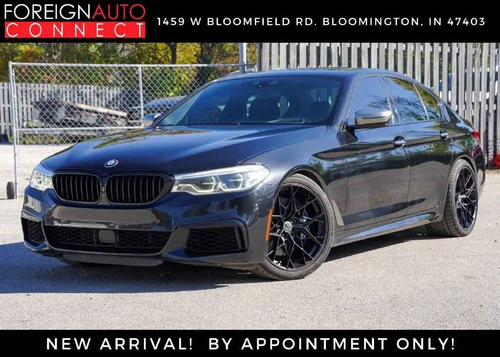 Black 2018 BMW 5 Series M550i xDrive for sale in Bloomington, IN