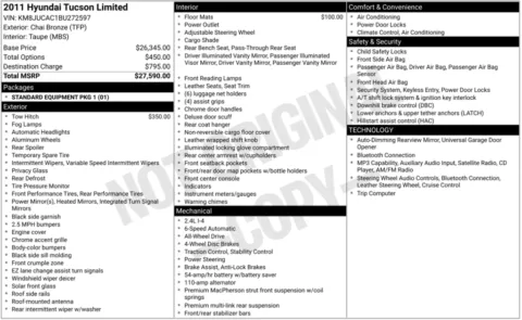Photos of 2011 Hyundai Tucson Limited for sale in Bloomington, IN at Foreign Auto Connect