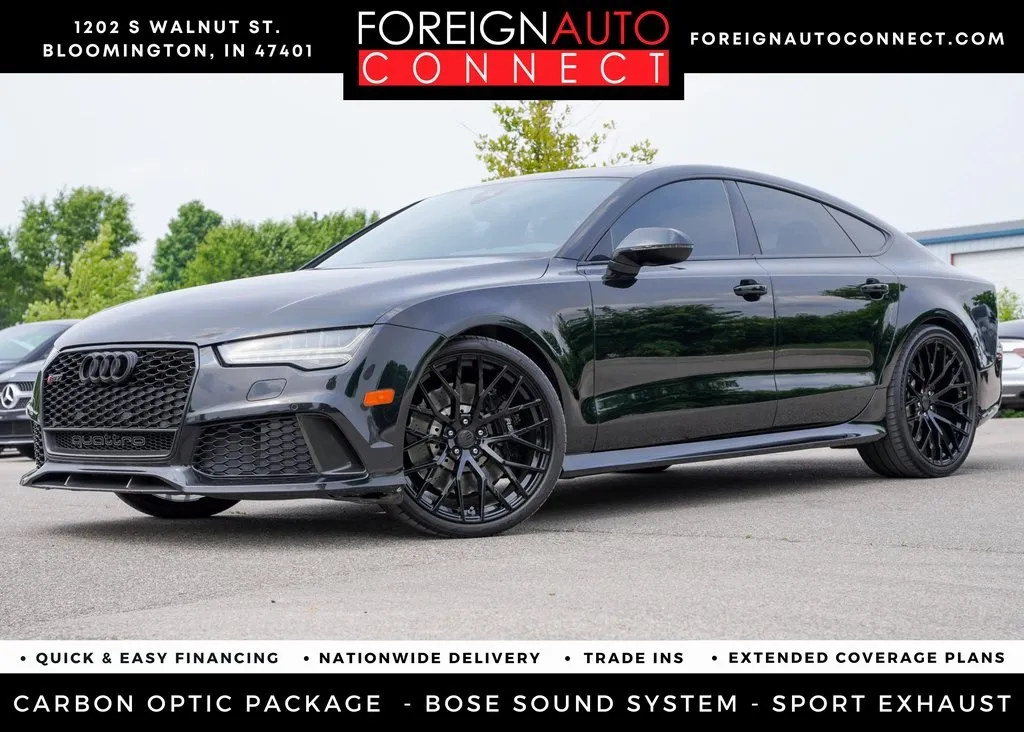 Black 2016 Audi RS 7 4.0T Prestige for sale in Bloomington, IN