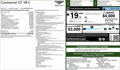 Photos of 2015 Bentley Continental GT V8 S for sale in Bloomington, IN at Foreign Auto Connect