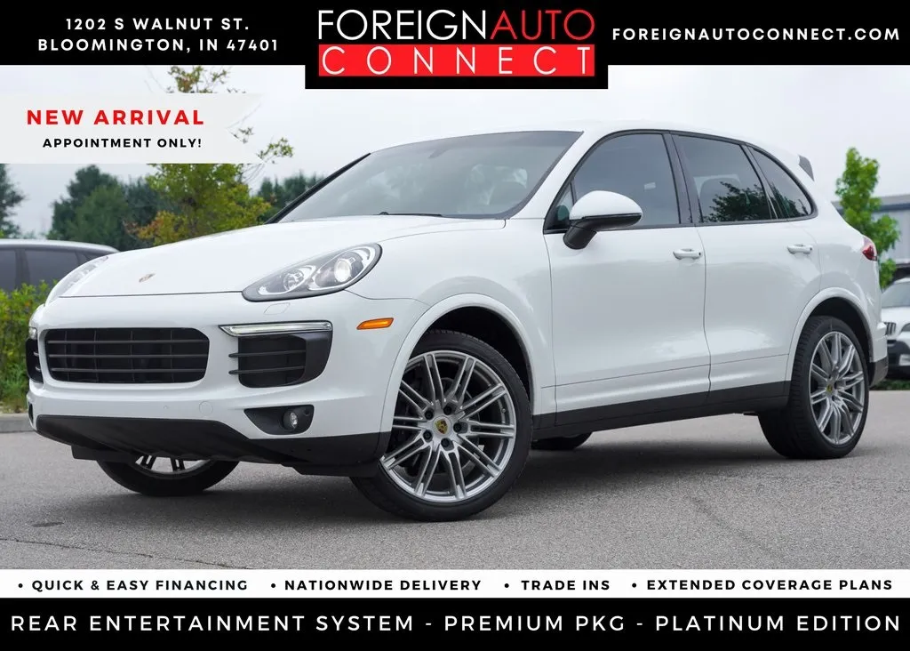 White 2018 Porsche Cayenne Platinum Edition for sale in Bloomington, IN