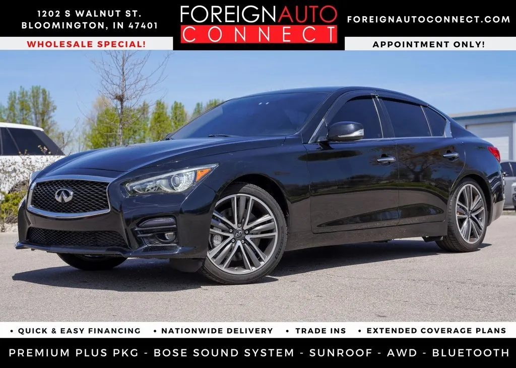 Black 2017 INFINITI Q50 Sport for sale in Bloomington, IN