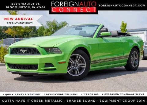 Green 2013 Ford Mustang V6 Premium for sale in Bloomington, IN