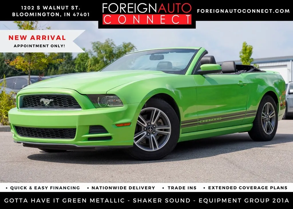 Green 2013 Ford Mustang V6 Premium for sale in Bloomington, IN