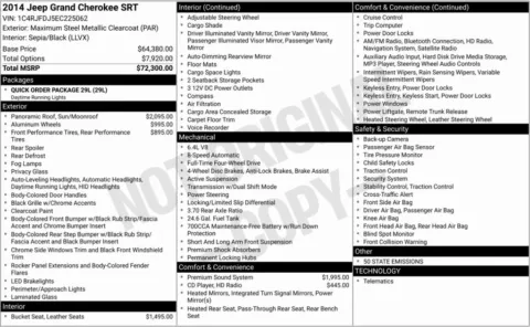 Photos of 2014 Jeep Grand Cherokee SRT for sale in Bloomington, IN at Foreign Auto Connect
