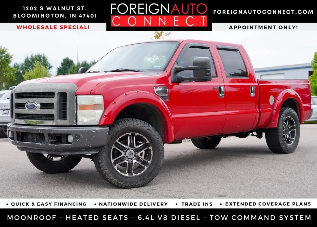 Red 2008 Ford F-250SD Lariat for sale in Bloomington, IN