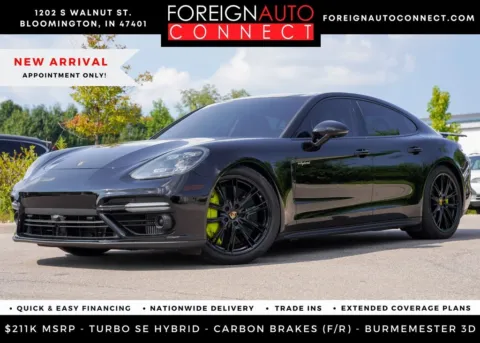 Black 2018 Porsche Panamera E-Hybrid Turbo S for sale in Bloomington, IN