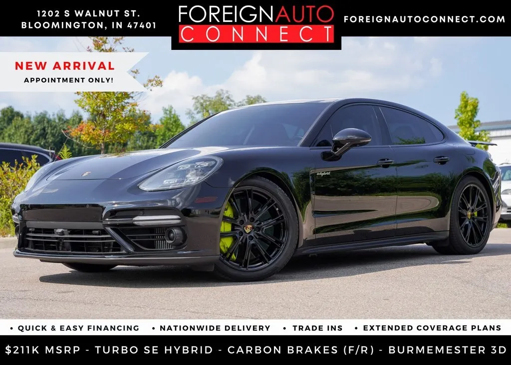 Black 2018 Porsche Panamera E-Hybrid Turbo S for sale in Bloomington, IN
