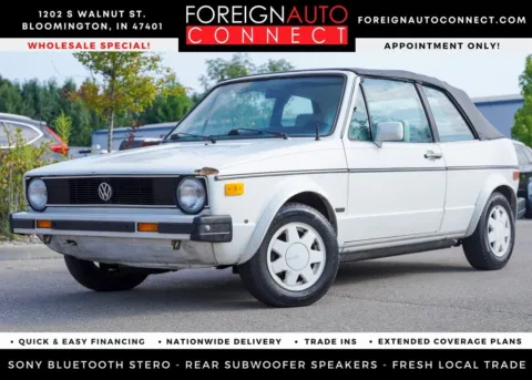 White 1987 Volkswagen Cabrio for sale in Bloomington, IN