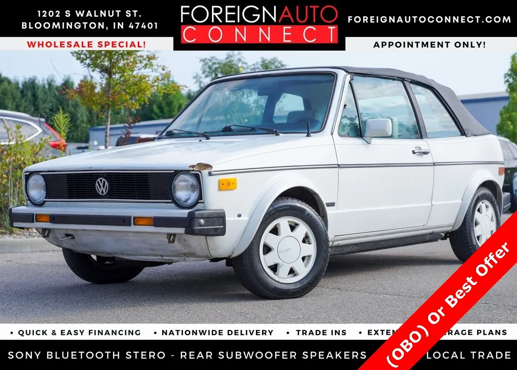 1987 Volkswagen Cabriolet Base