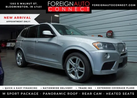 Silver 2014 BMW X3 xDrive35i for sale in Bloomington, IN