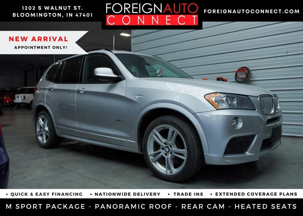Silver 2014 BMW X3 xDrive35i for sale in Bloomington, IN