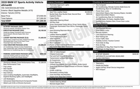 Photos of 2020 BMW X7 xDrive40i for sale in Bloomington, IN at Foreign Auto Connect