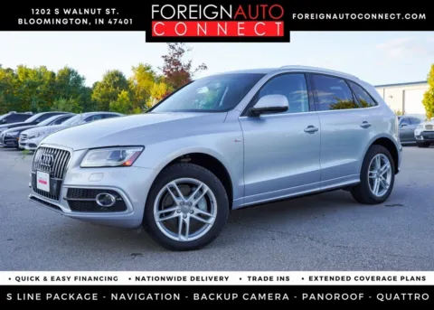 Silver 2015 Audi Q5 3.0T Premium Plus for sale in Bloomington, IN
