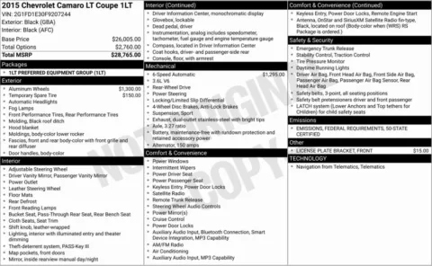 Photos of 2015 Chevrolet Camaro 1LT for sale in Bloomington, IN at Foreign Auto Connect