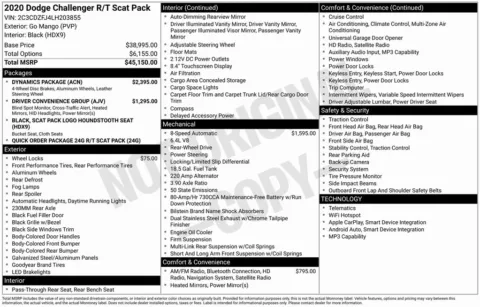 Photos of 2020 Dodge Challenger R/T Scat Pack for sale in Bloomington, IN at Foreign Auto Connect