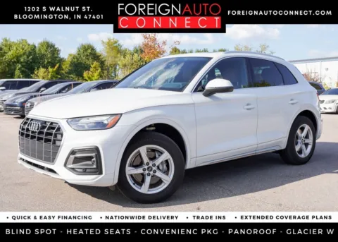 White 2021 Audi Q5 45 Premium for sale in Bloomington, IN