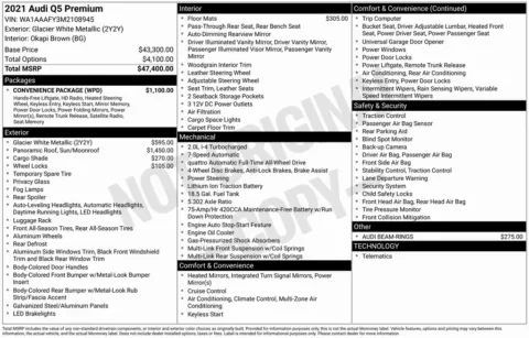 Photos of 2021 Audi Q5 45 Premium for sale in Bloomington, IN at Foreign Auto Connect