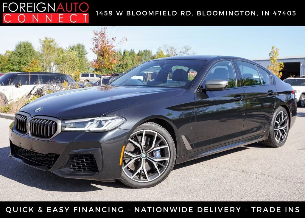 Black 2021 BMW 5 Series M550i xDrive for sale in Bloomington, IN