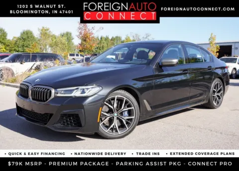 Black 2021 BMW 5 Series M550i xDrive for sale in Bloomington, IN