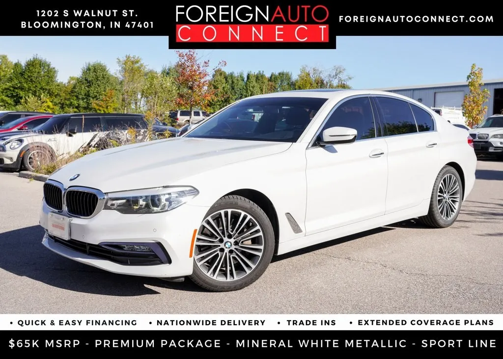 White 2018 BMW 5 Series 540i xDrive for sale in Bloomington, IN
