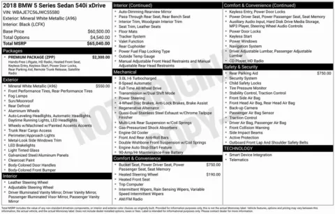 Photos of 2018 BMW 5 Series 540i xDrive for sale in Bloomington, IN at Foreign Auto Connect