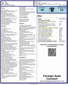 Photos of 2017 Jaguar F-PACE S for sale in Bloomington, IN at Foreign Auto Connect