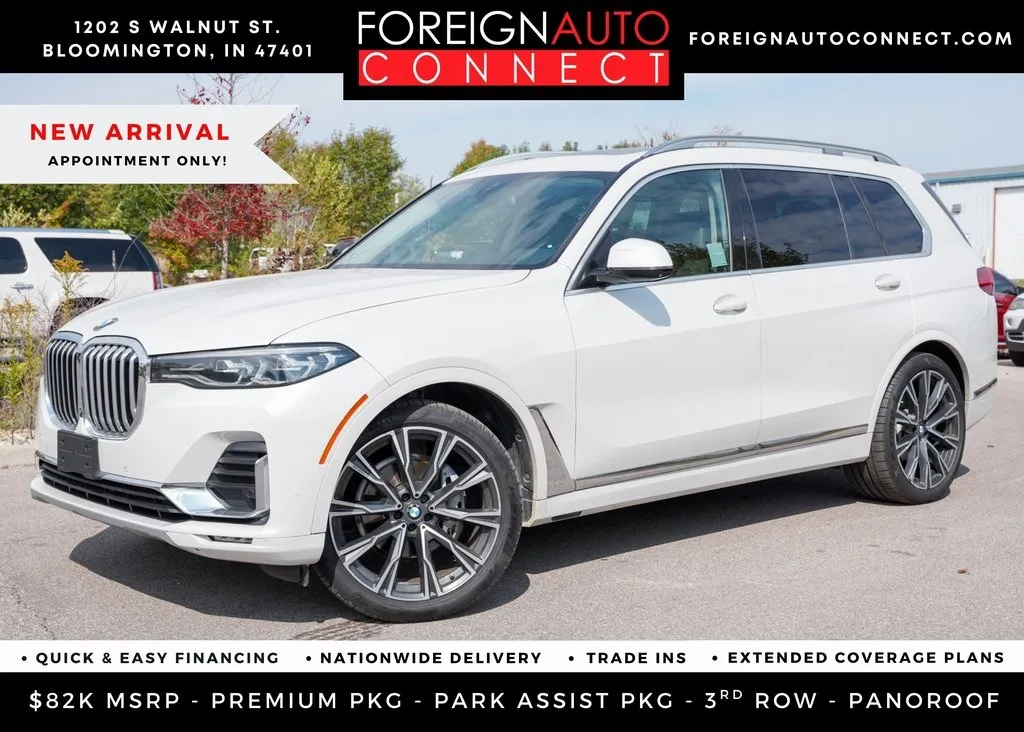 White 2020 BMW X7 xDrive40i for sale in Bloomington, IN
