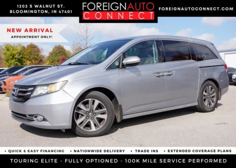 Silver 2016 Honda Odyssey Touring Elite for sale in Bloomington, IN
