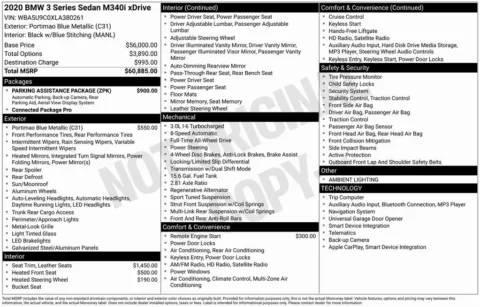 Another view of 2020 BMW 3 Series M340i xDrive for sale in Bloomington, IN at Foreign Auto Connect