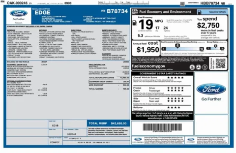 Photos of 2017 Ford Edge Titanium for sale in Bloomington, IN at Foreign Auto Connect